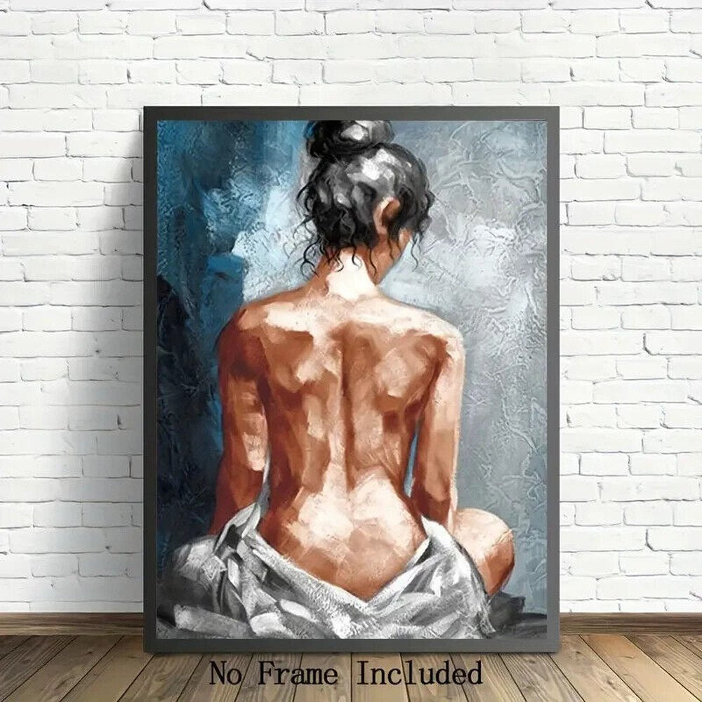 Beautiful Abstract Nude Woman Canvas Print 12" x 16" Wall Art Home & Garden:Home Décor:Posters & Prints Style Your Walls
